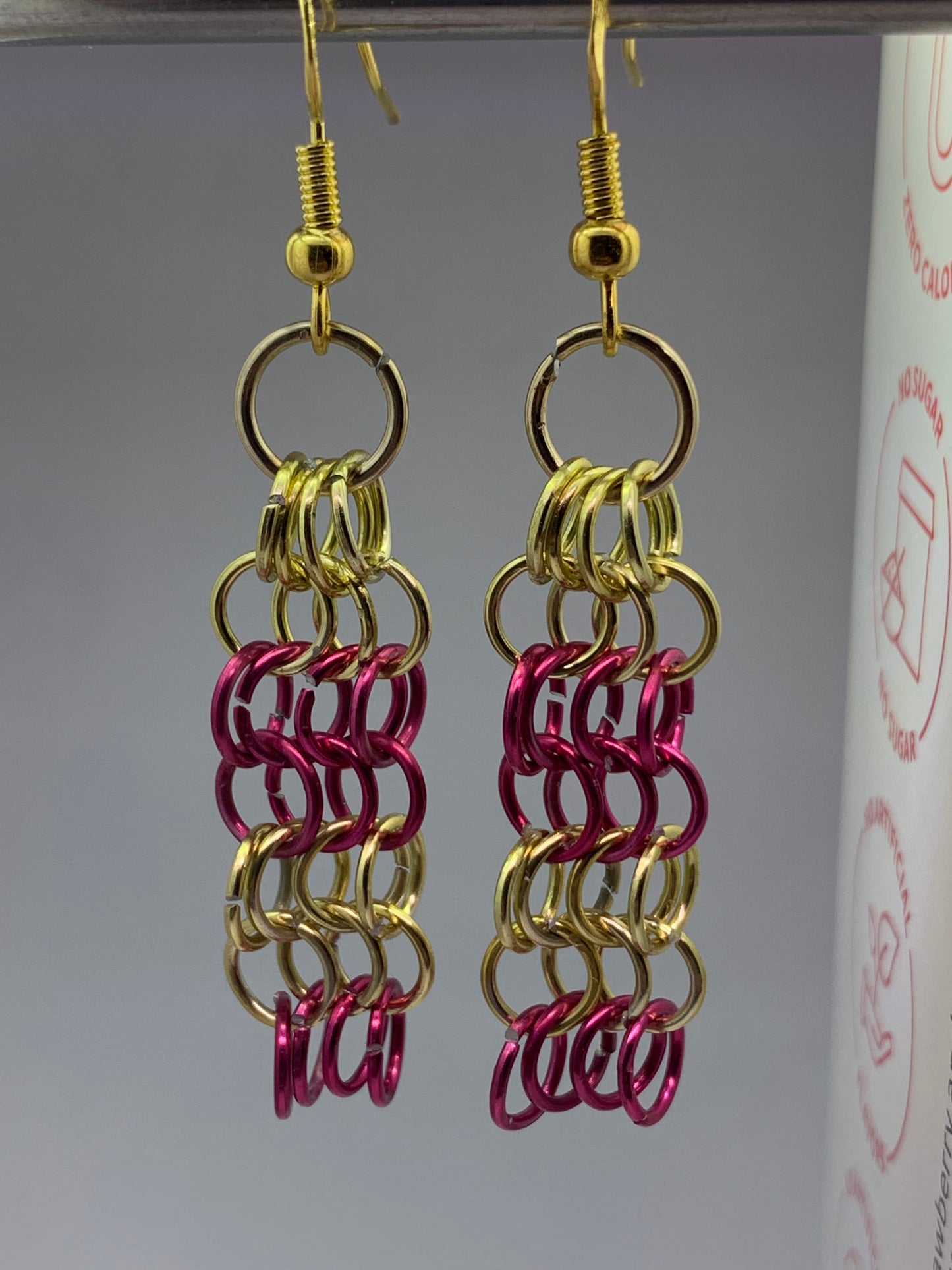 Rose & Gold Dangle Chains