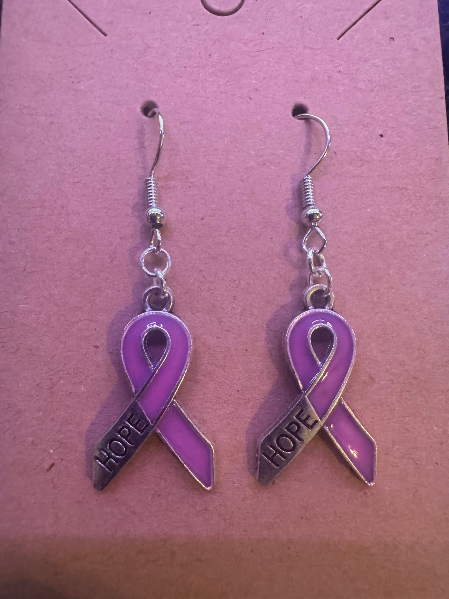 Cancer Awareness/Hope Earrings